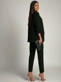 Elegant black jacket and trousers set 7684